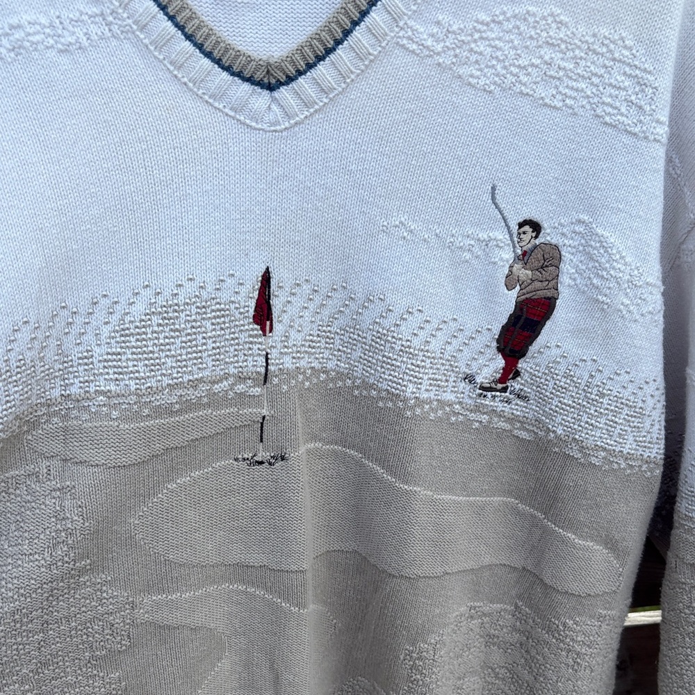 Vintage Pinnacle Collection golf sweater size XXL (fits XL) - Picture 3 of 8